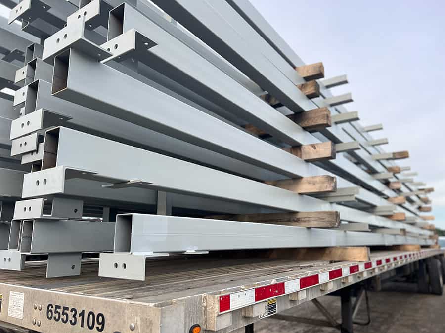 liquid paint on white beams